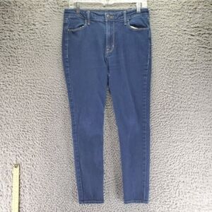 Old Navy Jeans Womens 10 Short Blue Wow Super-Skinny High-Rise Stretch Denim